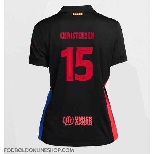 Barcelona Andreas Christensen #15 Udebanetrøje Dame 2024-25 Kortærmet